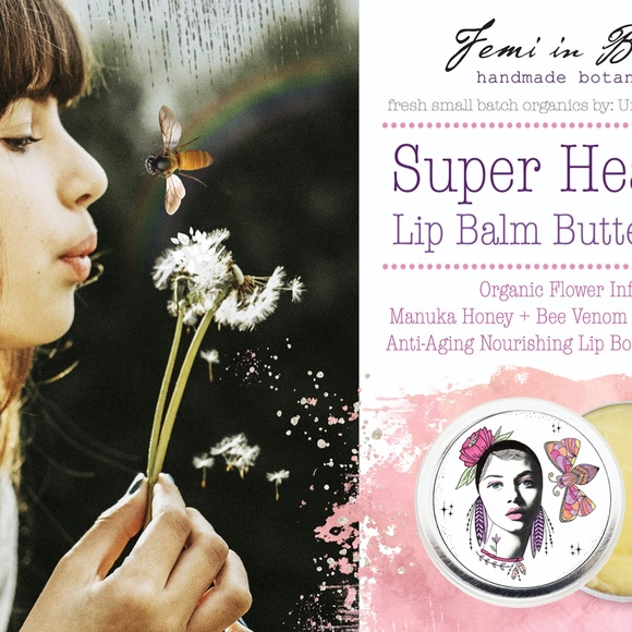 Super Healing Rescue Lip Balm Butter Whip Treatment / Organic Lip Balm - Picture 3 of 15